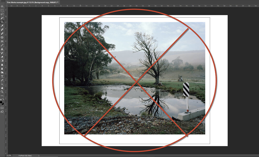 How To Add Trim Marks In Image Science