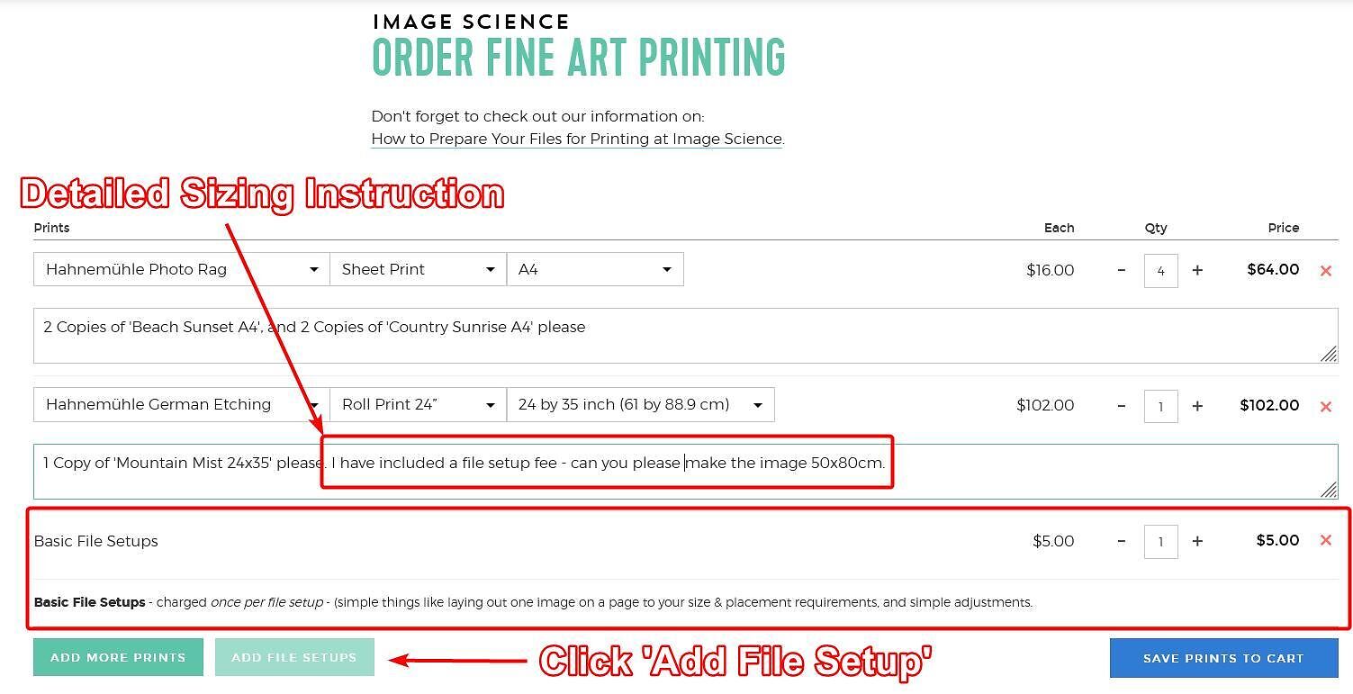 How To Order Prints Image Science