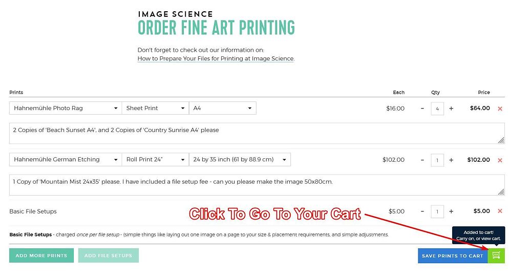 How To Order Prints Image Science