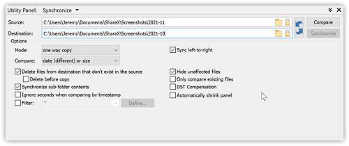 File synchronisation / Backups made easy...