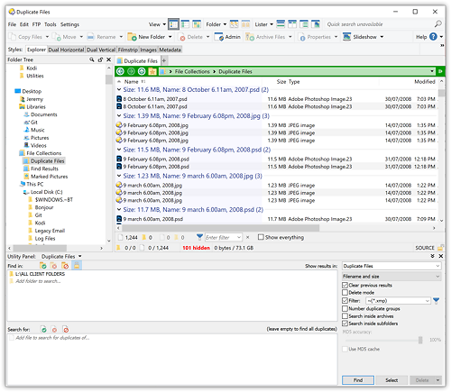 Order from Chaos - find duplicates easily...