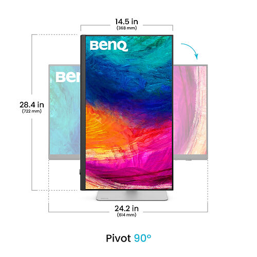 Ben Q PD2730 S 5 K Monitor Portrait Mode