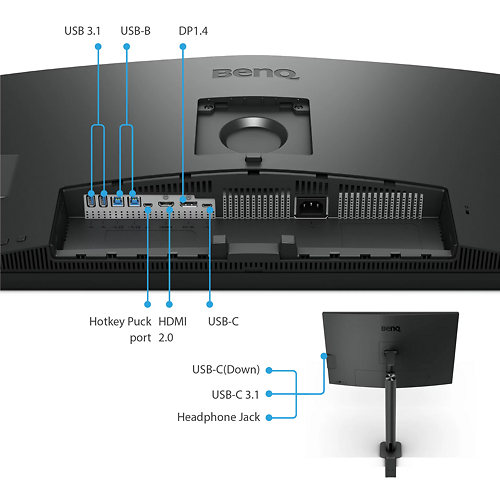 Ben Q PD3205 UA 31 inch Monitor Connectivity