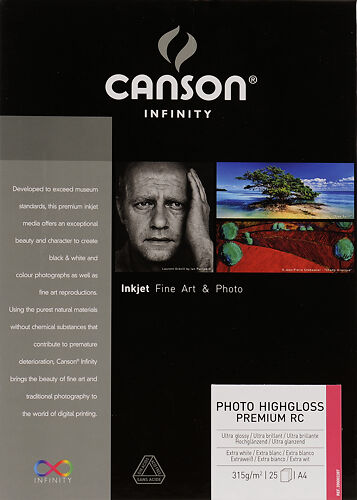 Canson Infinity Photo High Gloss Premium RC 315gsm