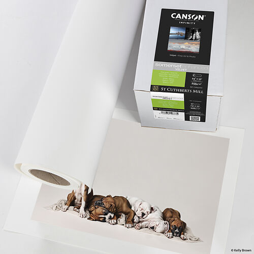 Canson Somerset Enhanced Velvet 255gsm Paper Roll Spread