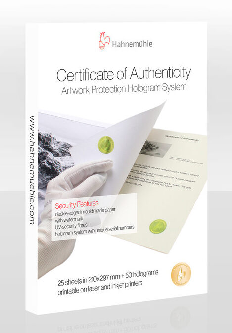 鯰江光二　CERTIFICATE OF AUTHENTICITY Hahnemühle Certificate of Authenticity | Chris Fallows