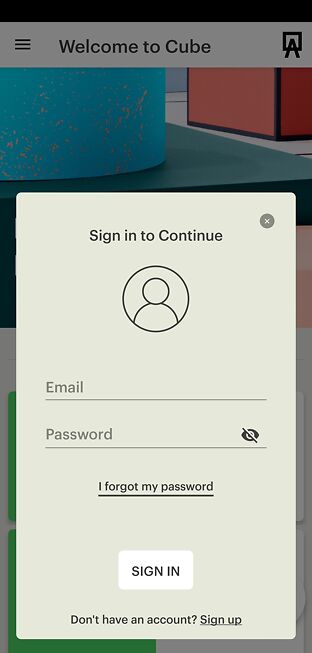 Optional account sign in