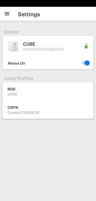 Settings