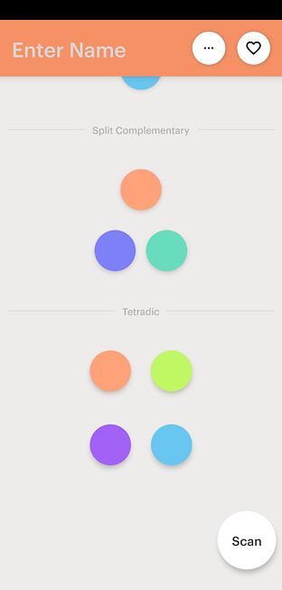 Split Complementary, Tetradic