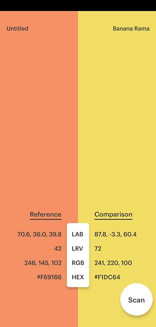 Comparison Function showing numerical data