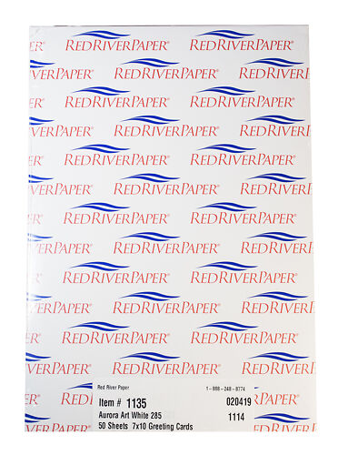 Red River Cards Aurora Art White 300gsm Box