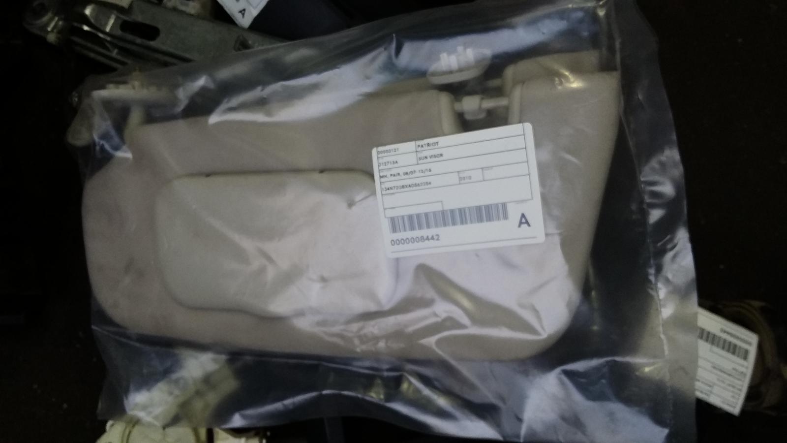 2010 Jeep Patriot Sunvisor View Auto part Sunvisor Jeep Patriot 2010