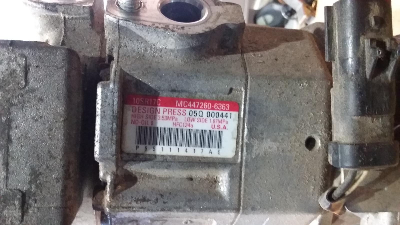 View Auto part A/C Compressor Chrysler Voyager 2012