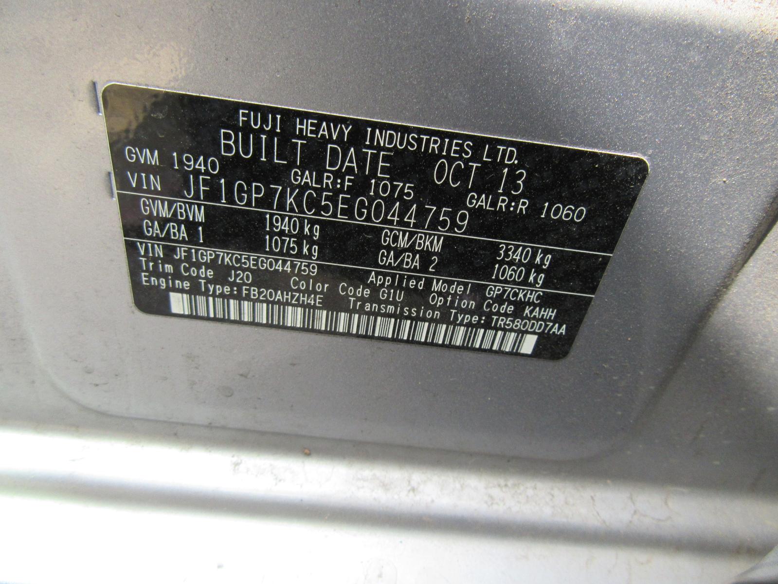 View Auto part Heater/Ac Controls Subaru Xv 2014
