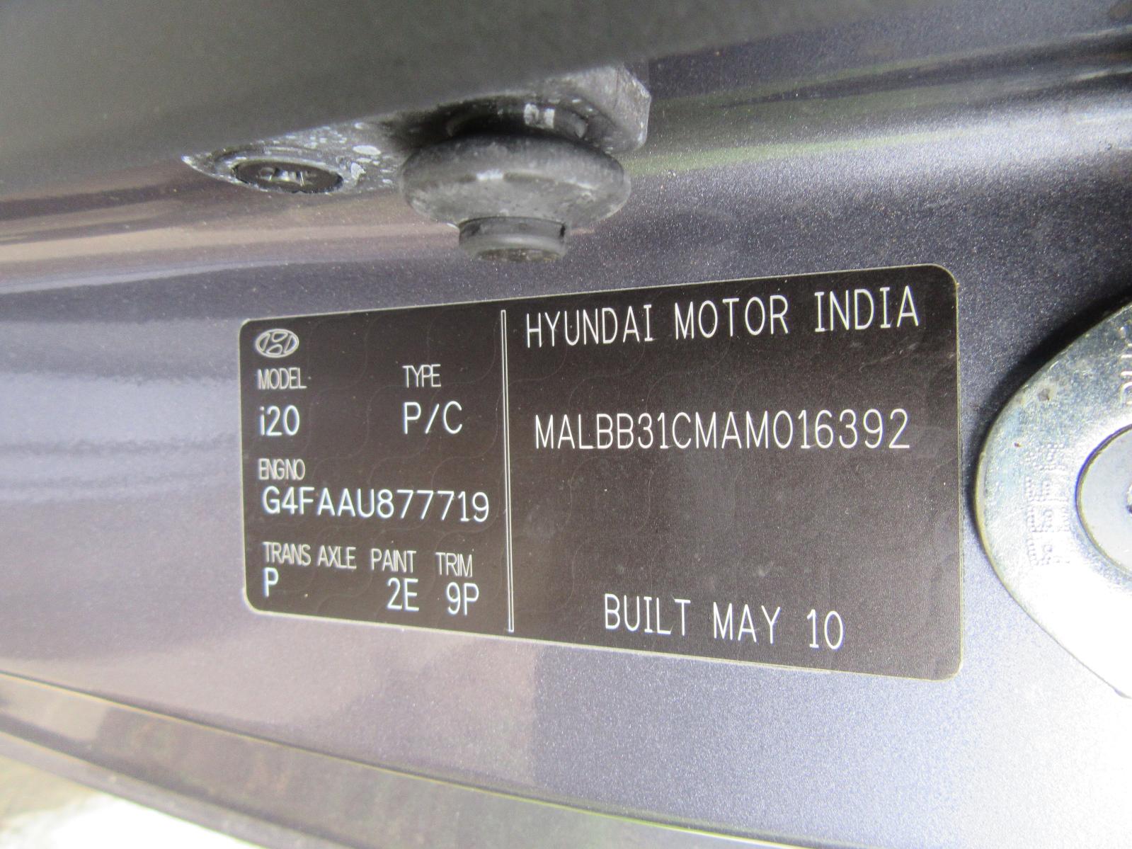 View Auto part Right Rear Side Glass Hyundai I20 2010