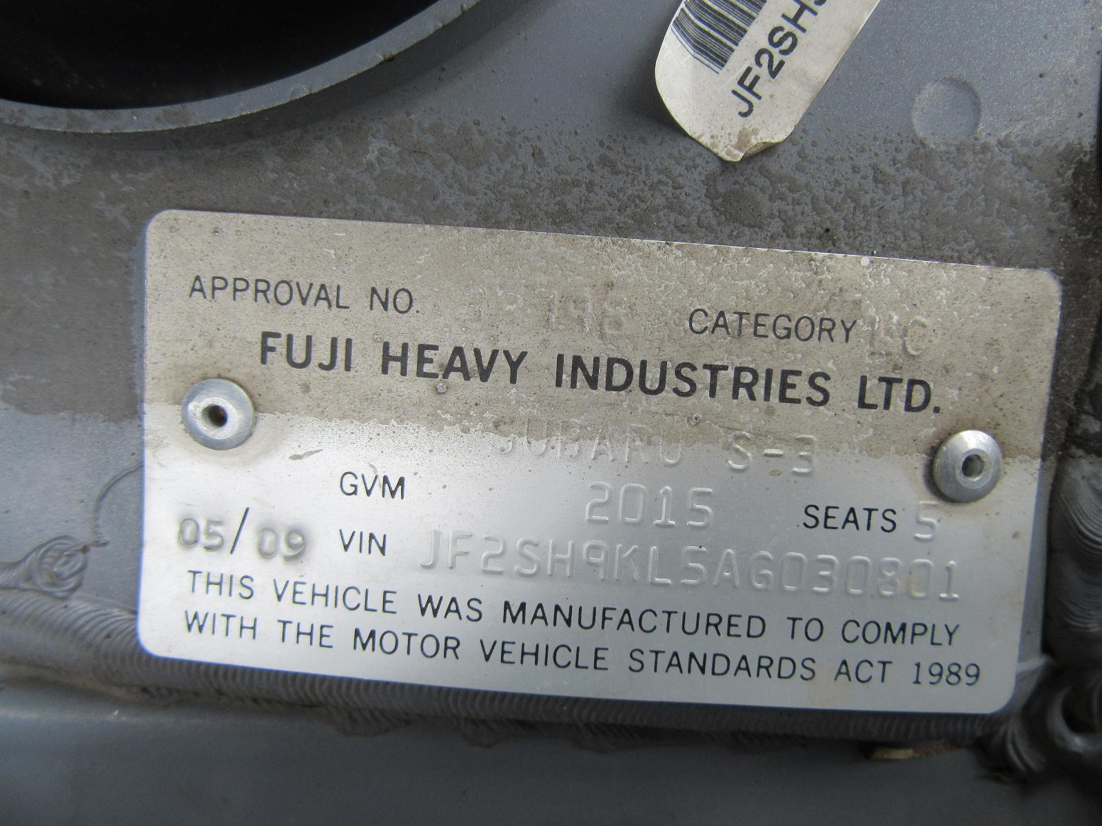 View Auto part Right Front Window Reg/Motor Subaru Forester 2009