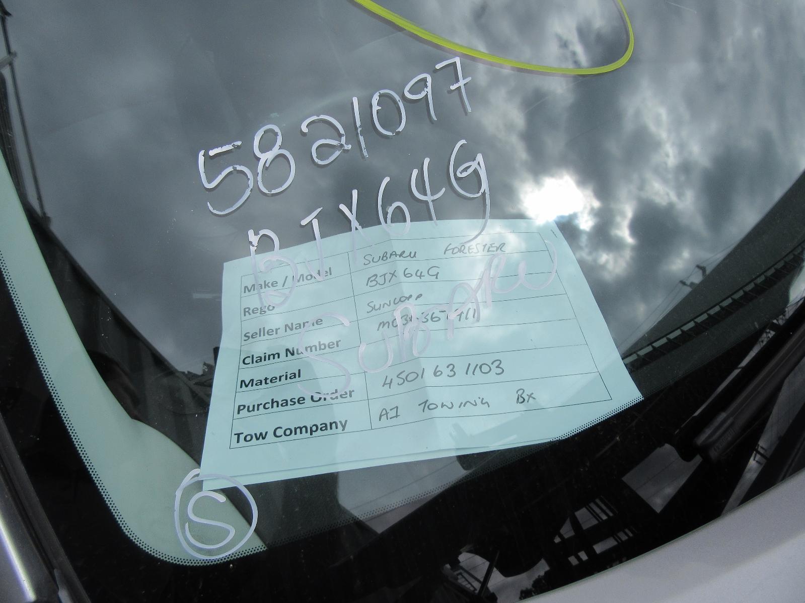 View Auto part Right Front Window Reg/Motor Subaru Forester 2009