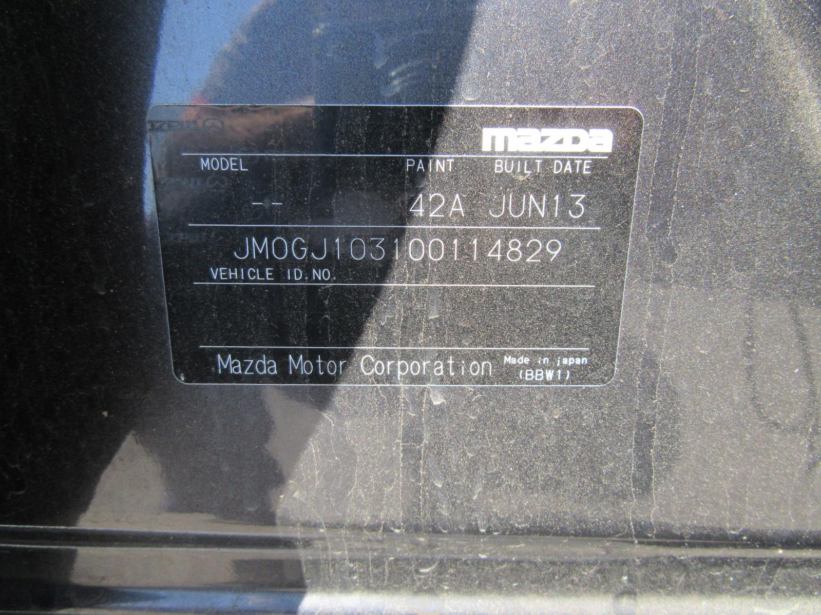 View Auto part Right Rear Door Sliding Mazda 6 2013