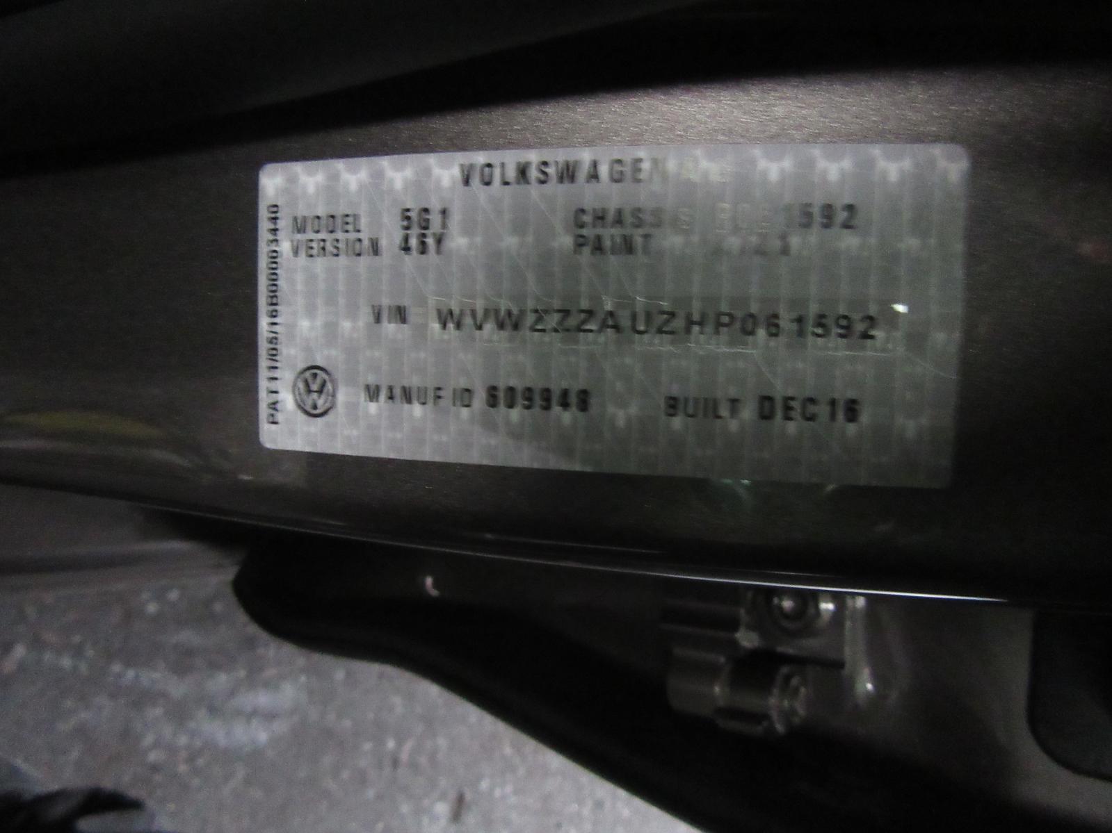 View Auto part Left Taillight Volkswagen Golf 2016