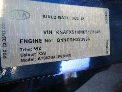 View Auto part Right Front Window Reg/Motor Kia Cerato 2013