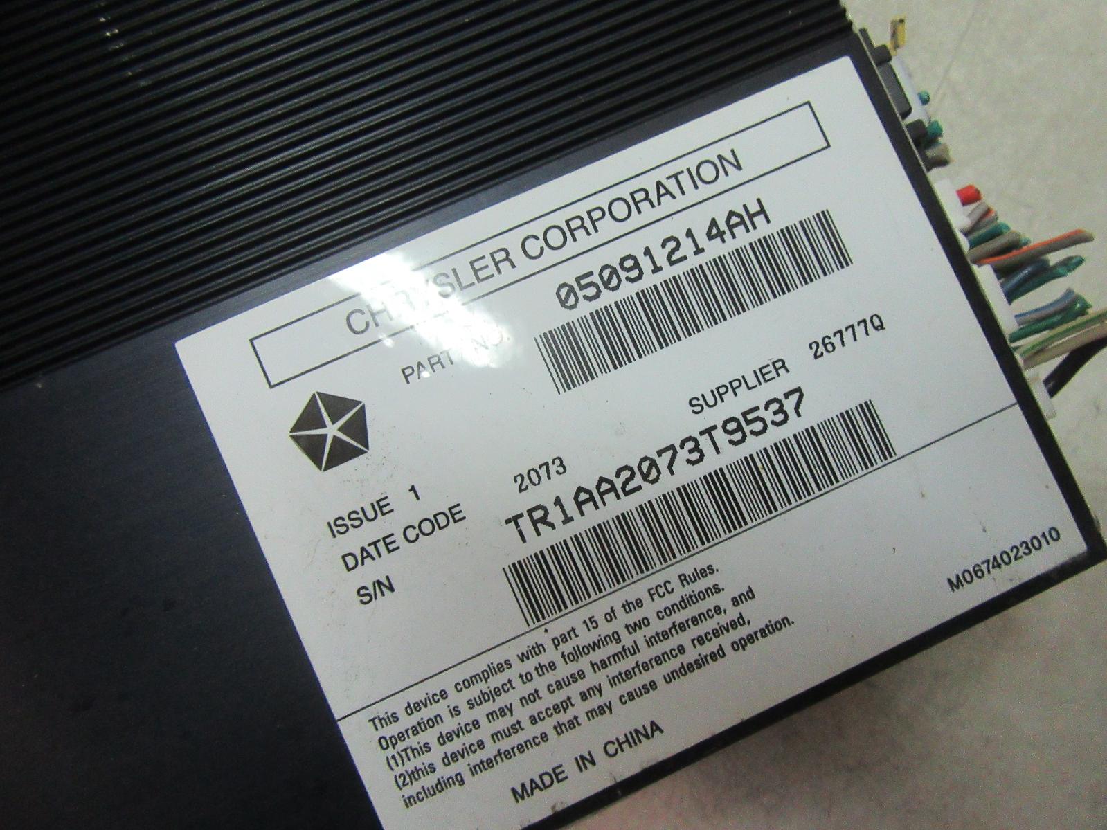 View Auto part Radio/Cd/Dvd/Sat/Tv Jeep Grandcherokee 2013