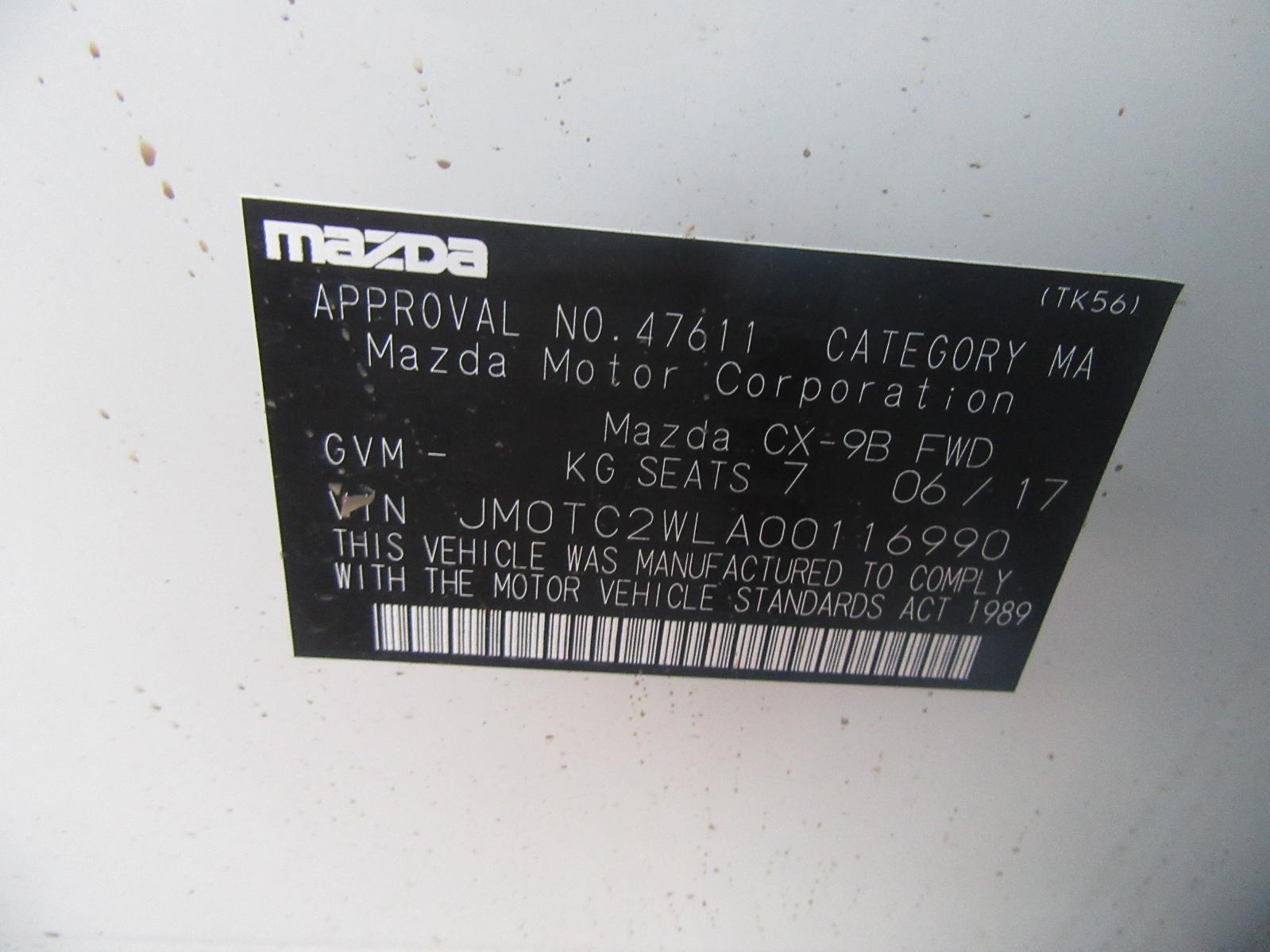 View Auto part Rear Garnish Mazda Cx9 2017