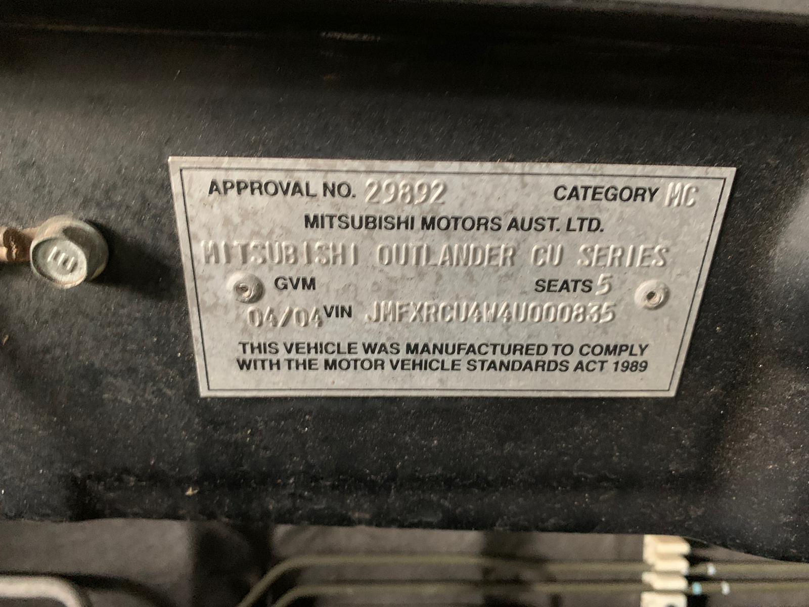 View Auto part Bootlid/Tailgate Mitsubishi Outlander 2004