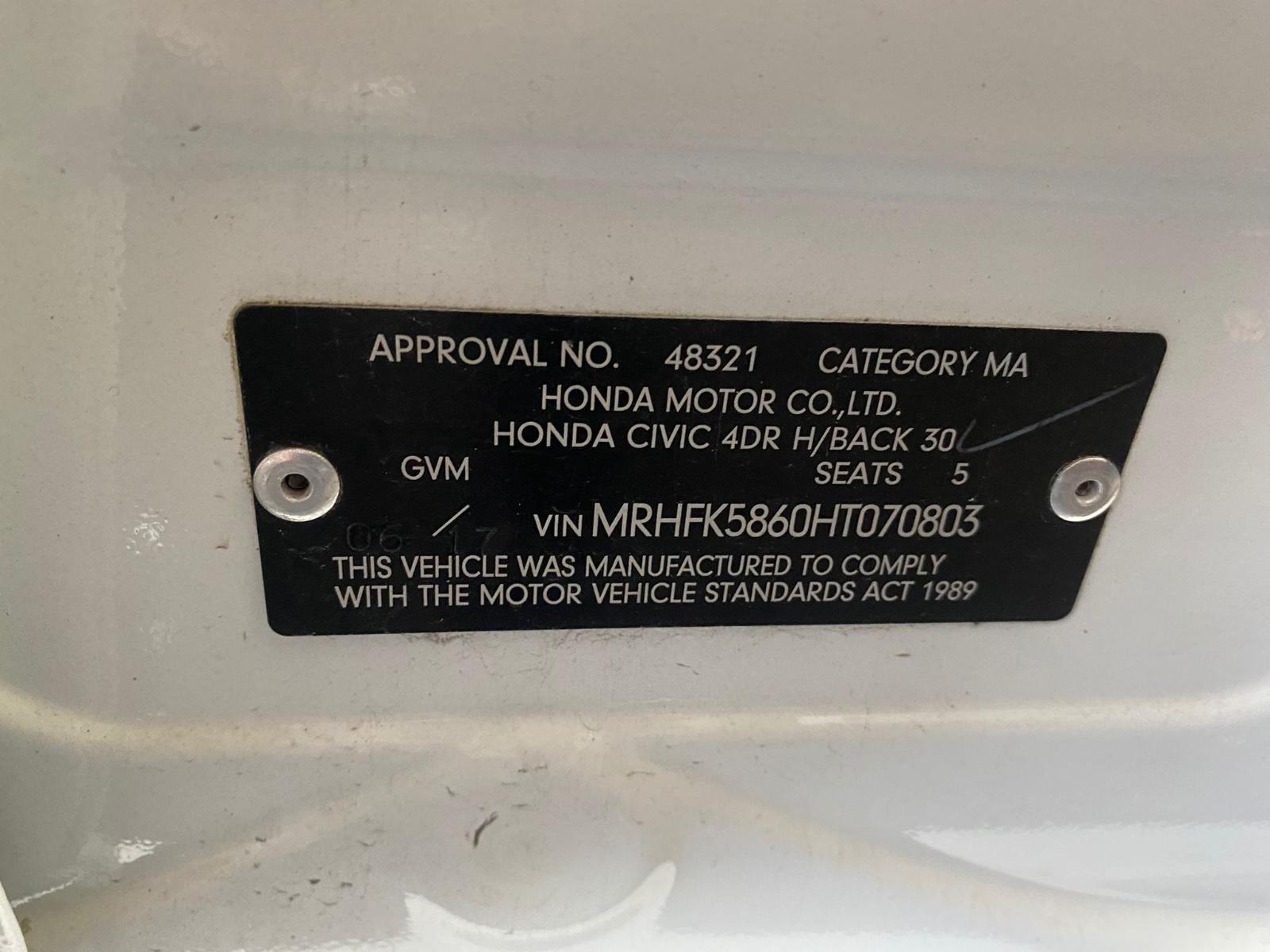 View Auto part Radio/Cd/Dvd/Sat/Tv Honda Civic 2017