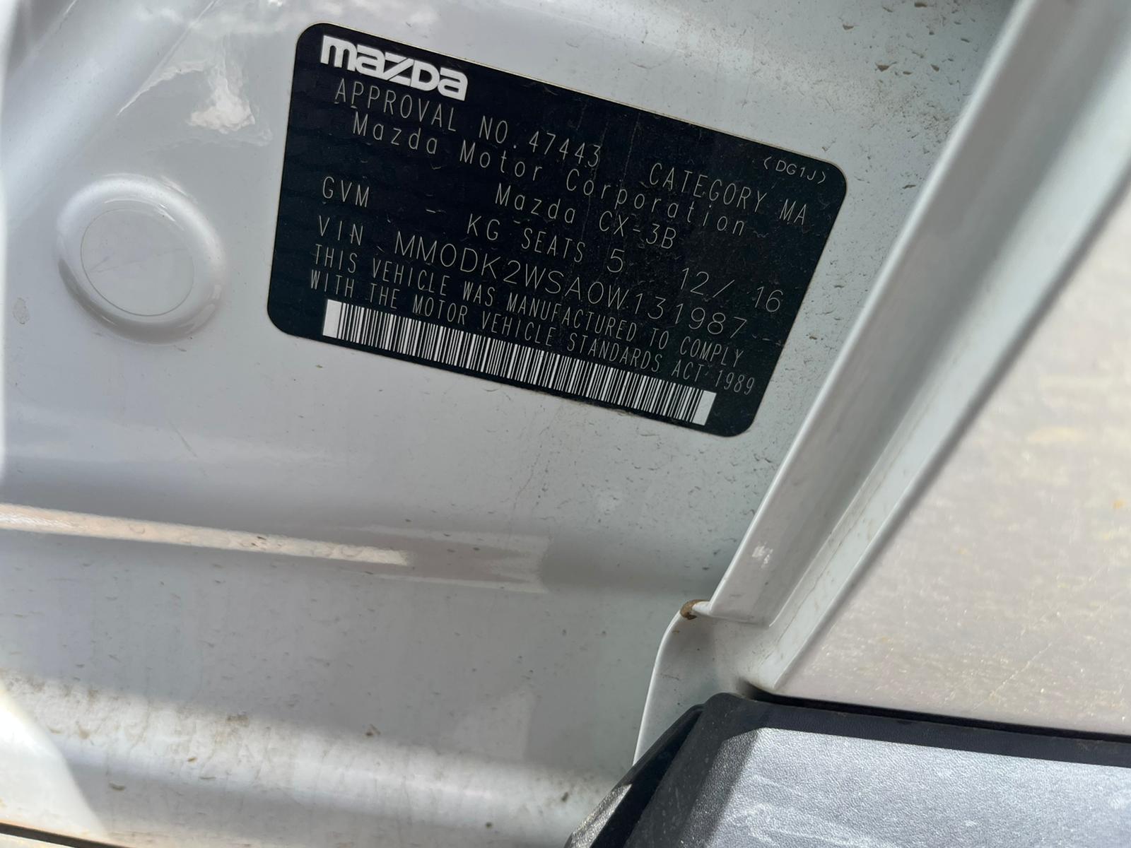 Left Taillight Cx3 Mazda 2017