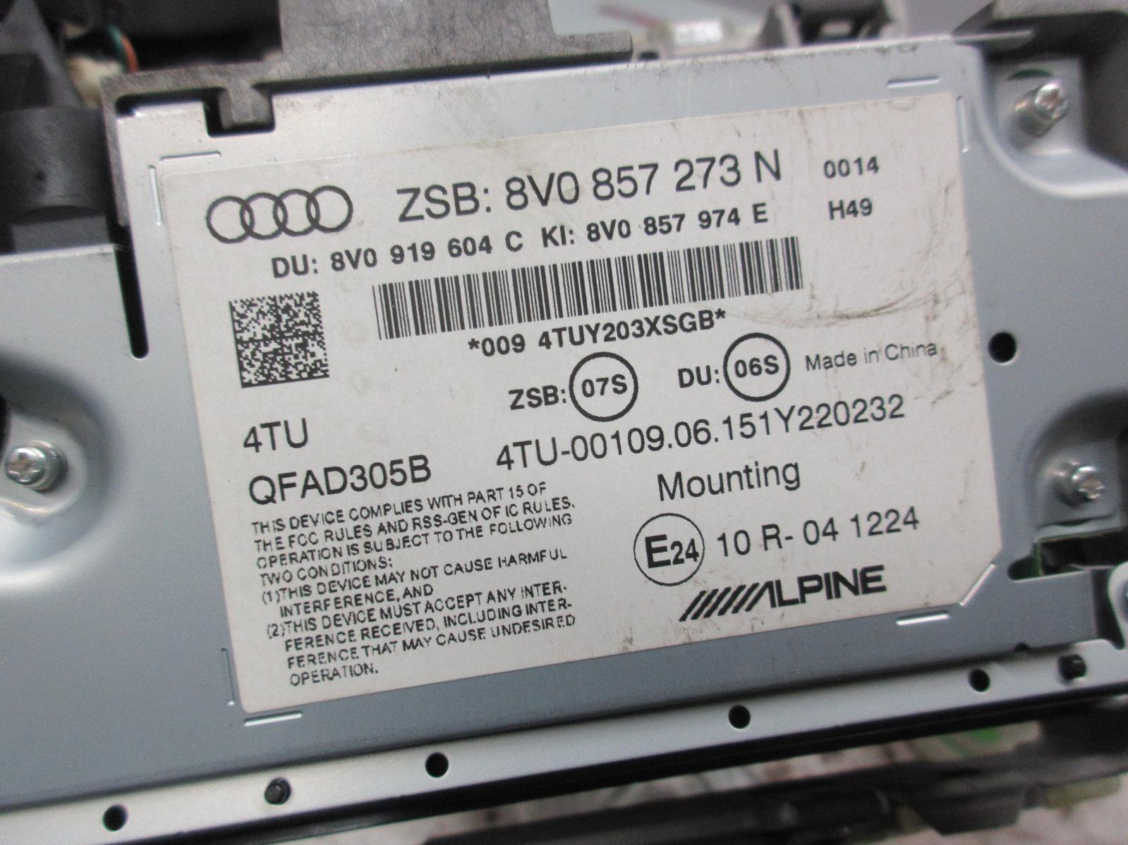 View Auto part Radio/Cd/Dvd/Sat/Tv Audi A3 2016
