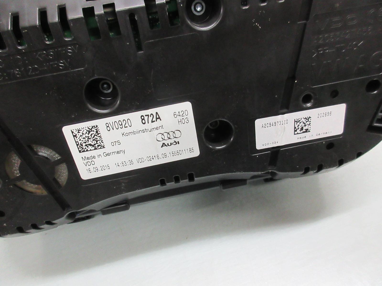 View Auto part Instrument Cluster Audi A3 2016