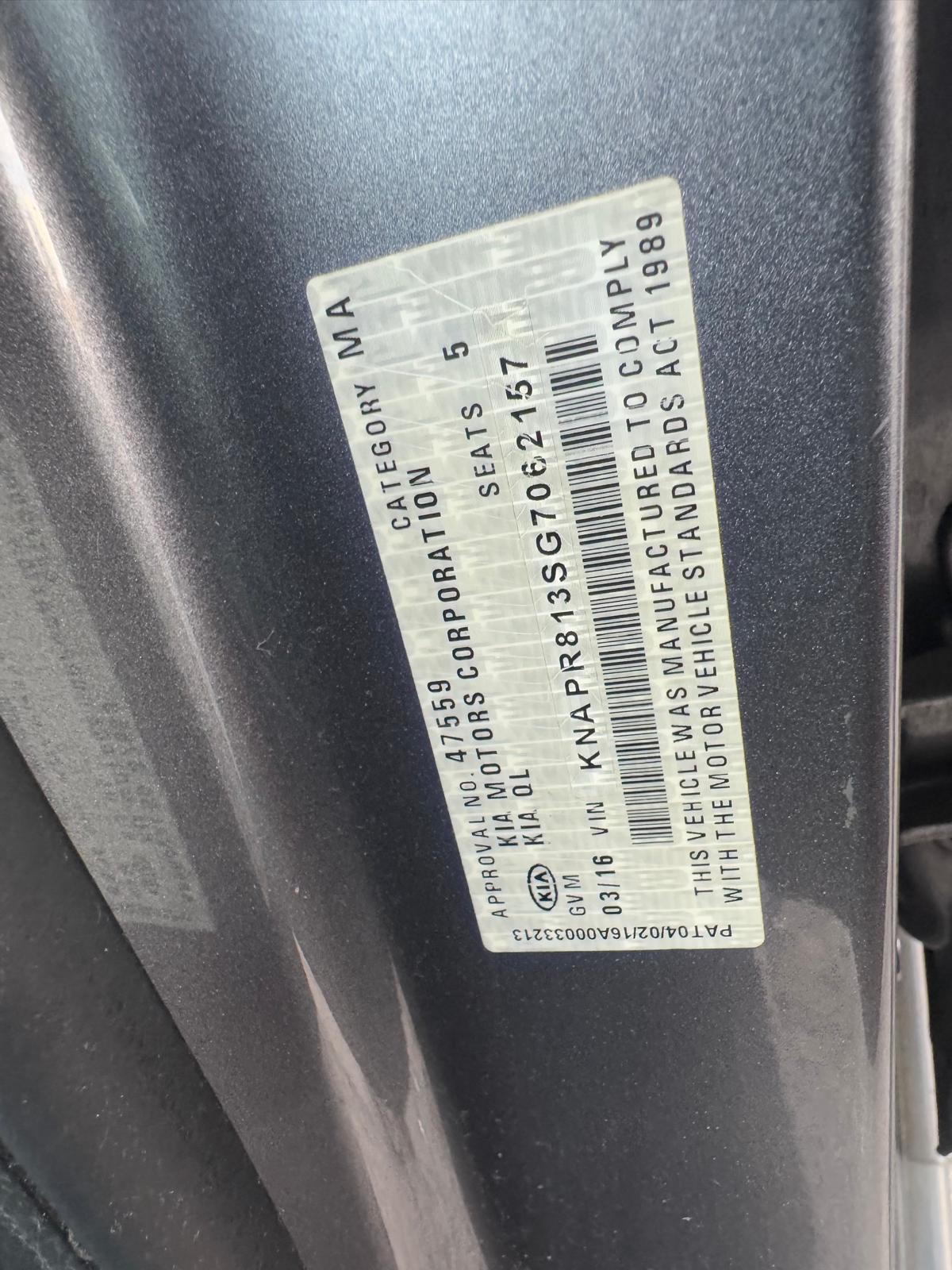 View Auto part Reverse Camera Kia Sportage 2016