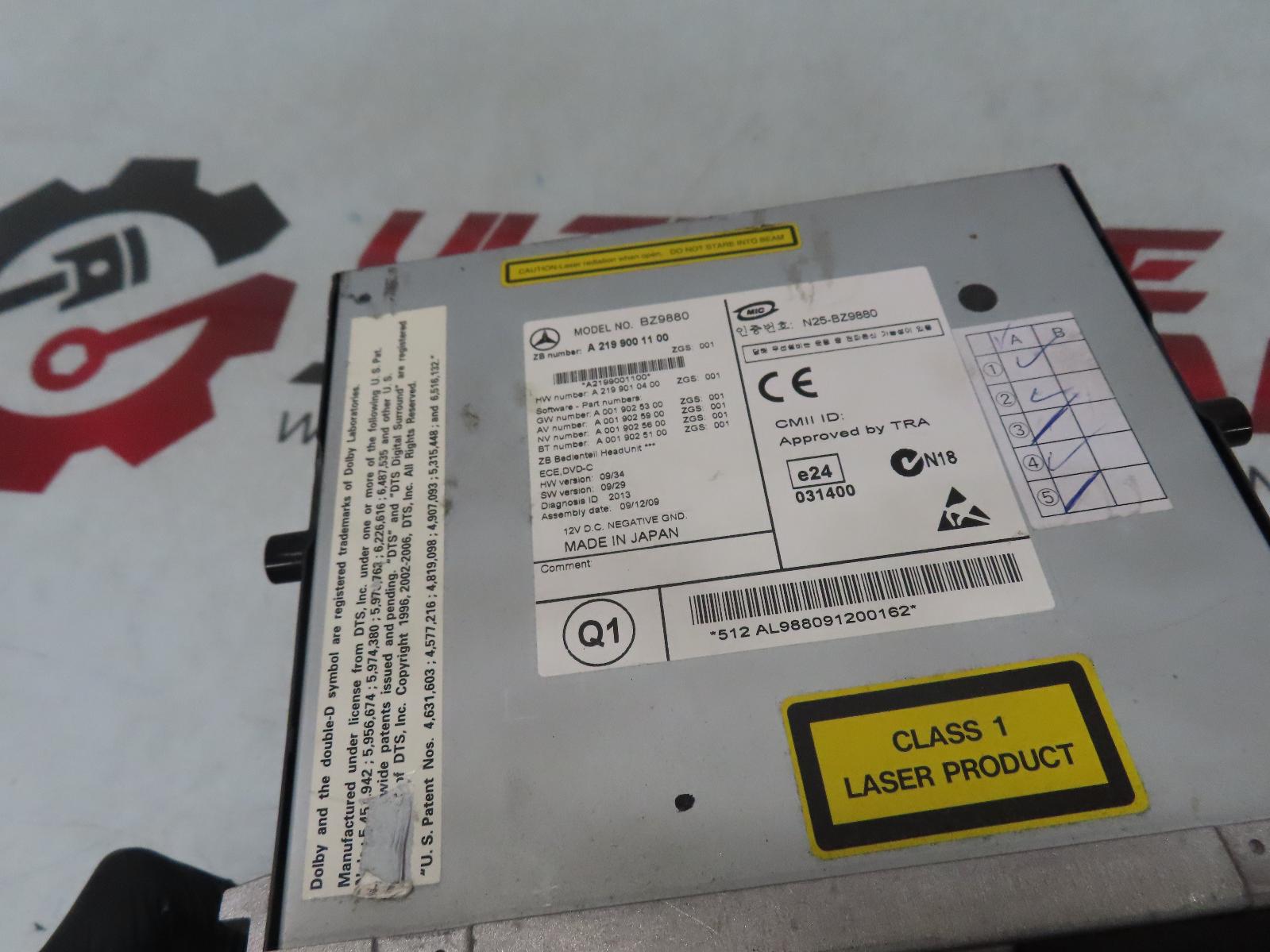 View Auto part Radio/Cd/Dvd/Sat/Tv Mercedes Cls Class 2010