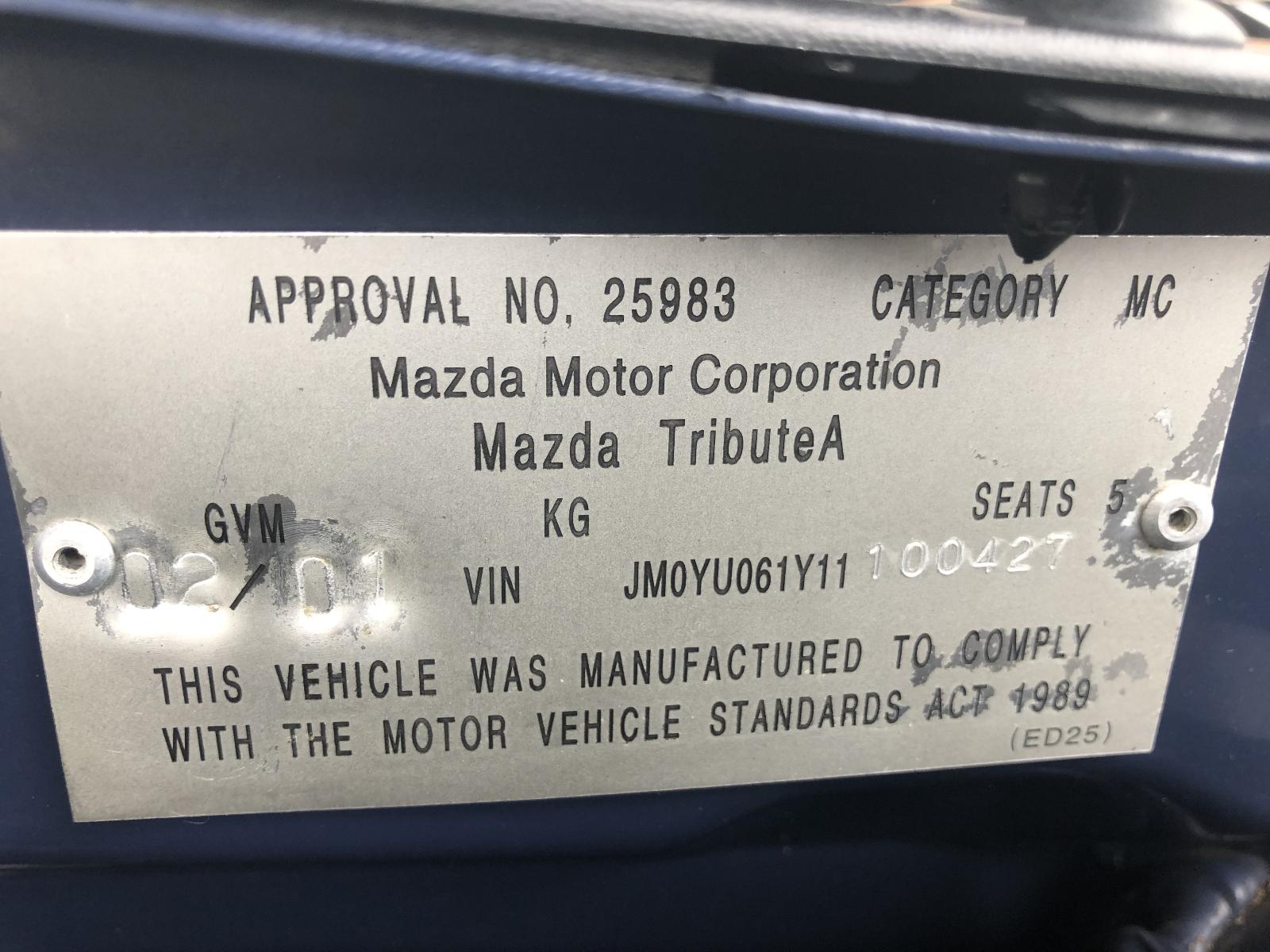 View Auto part Fan Mazda Tribute 2001