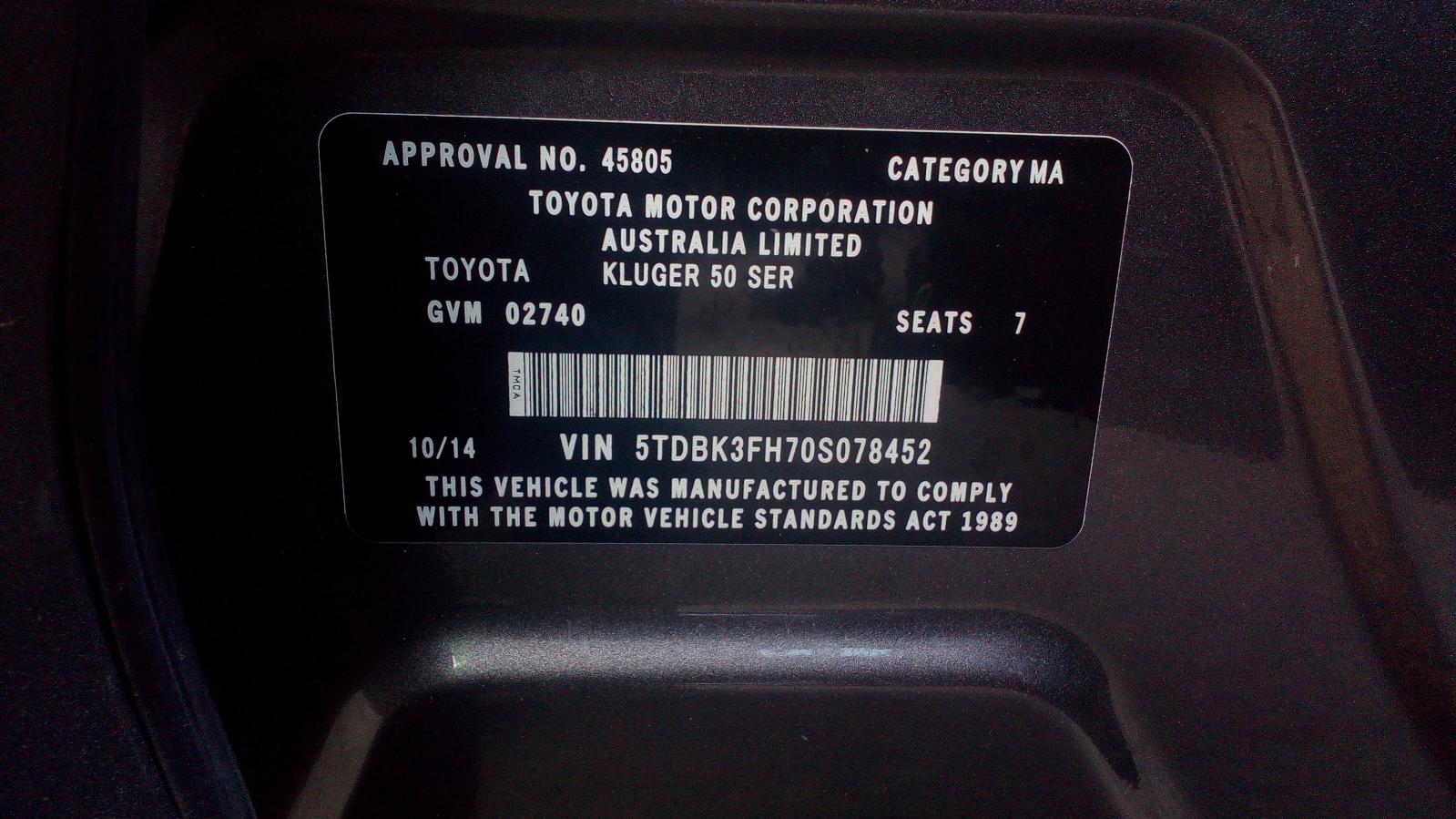 2014 Toyota Kluger Front Bumper View Auto part Front Bumper Toyota Kluger 2014