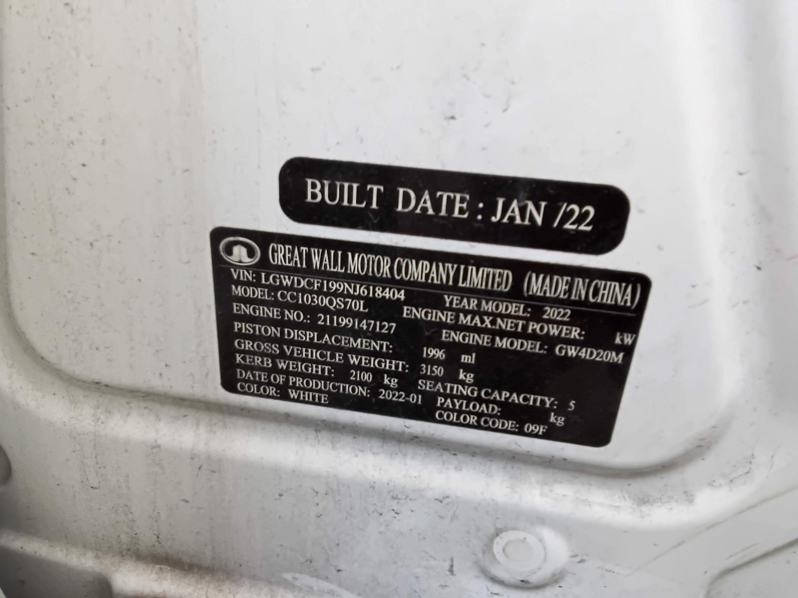 View Auto part Right Front Door Window Great Wall Cannon Ute 2022