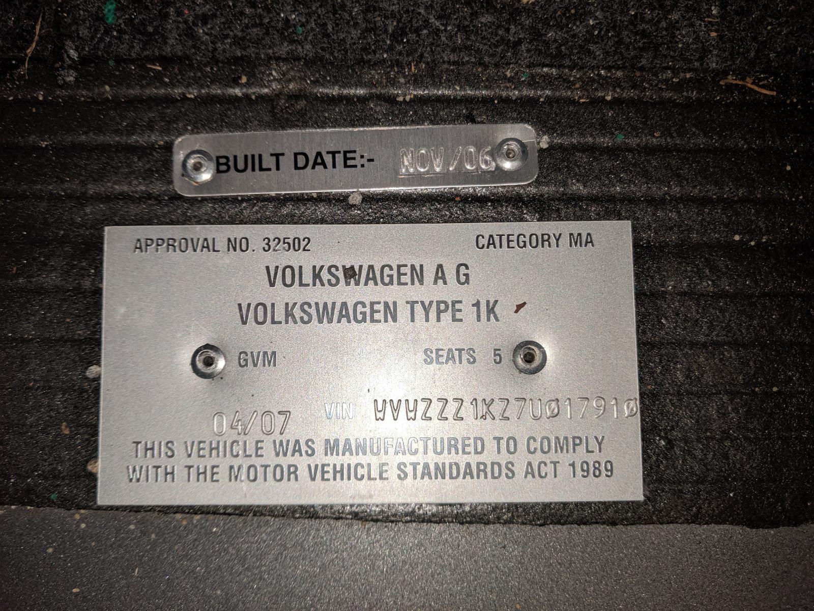 2005 Volkswagen Golf Misc Switch/Relay View Auto part Misc Switch/Relay Volkswagen Golf 2005