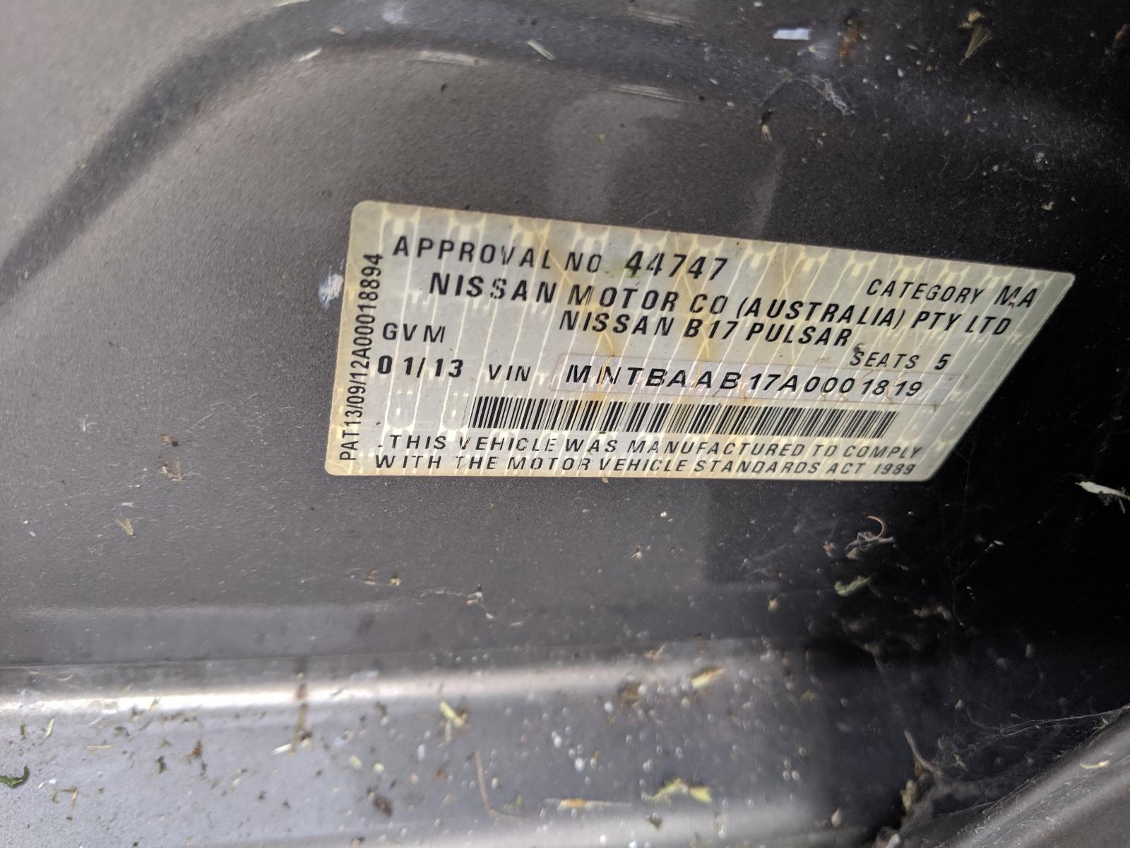 View Auto part Abs Sensor Nissan Pulsar 2013