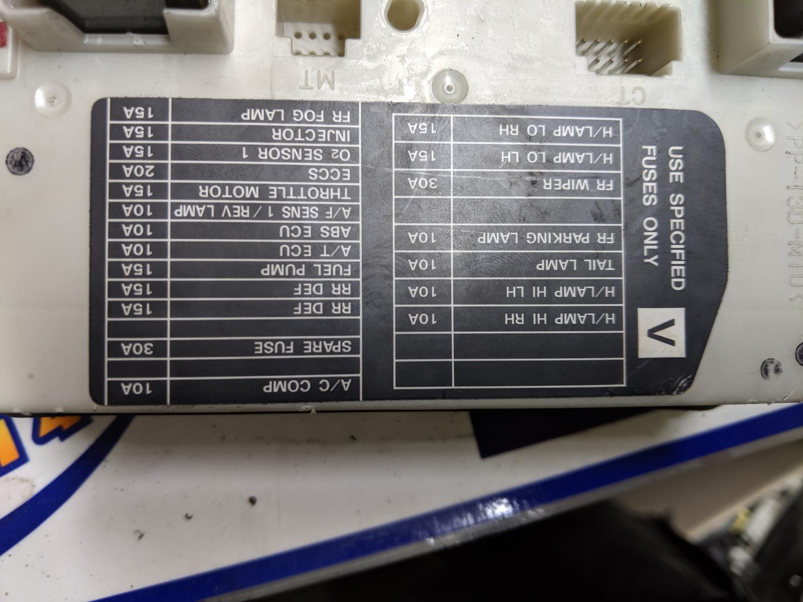 View Auto part Fuse Box Nissan Xtrail 2007
