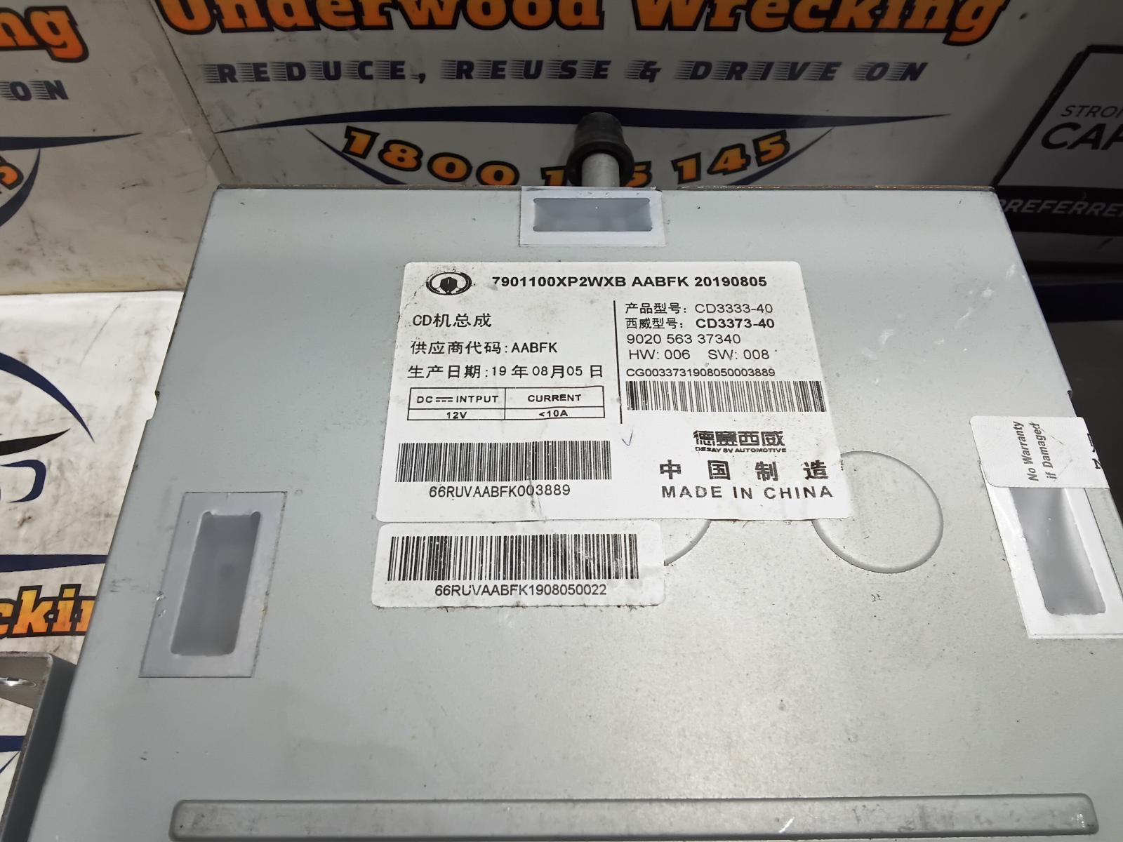 View Auto part Radio/Cd/Dvd/Sat/Tv Great Wall Steed 2019