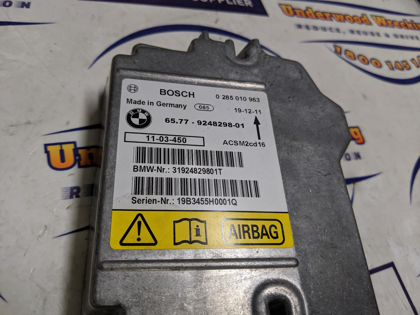 View Auto part Airbag Module/Sensor Bmw 1 Series 2009