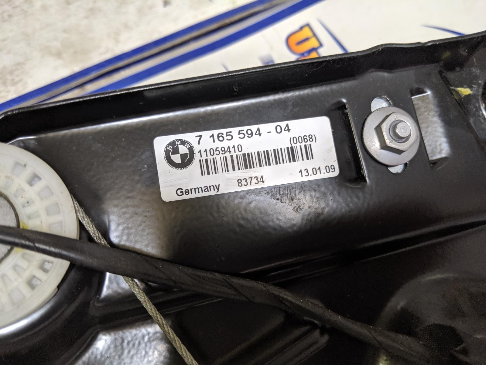 View Auto part Right Rear Wnd Reg/Motor Bmw 1 Series 2009