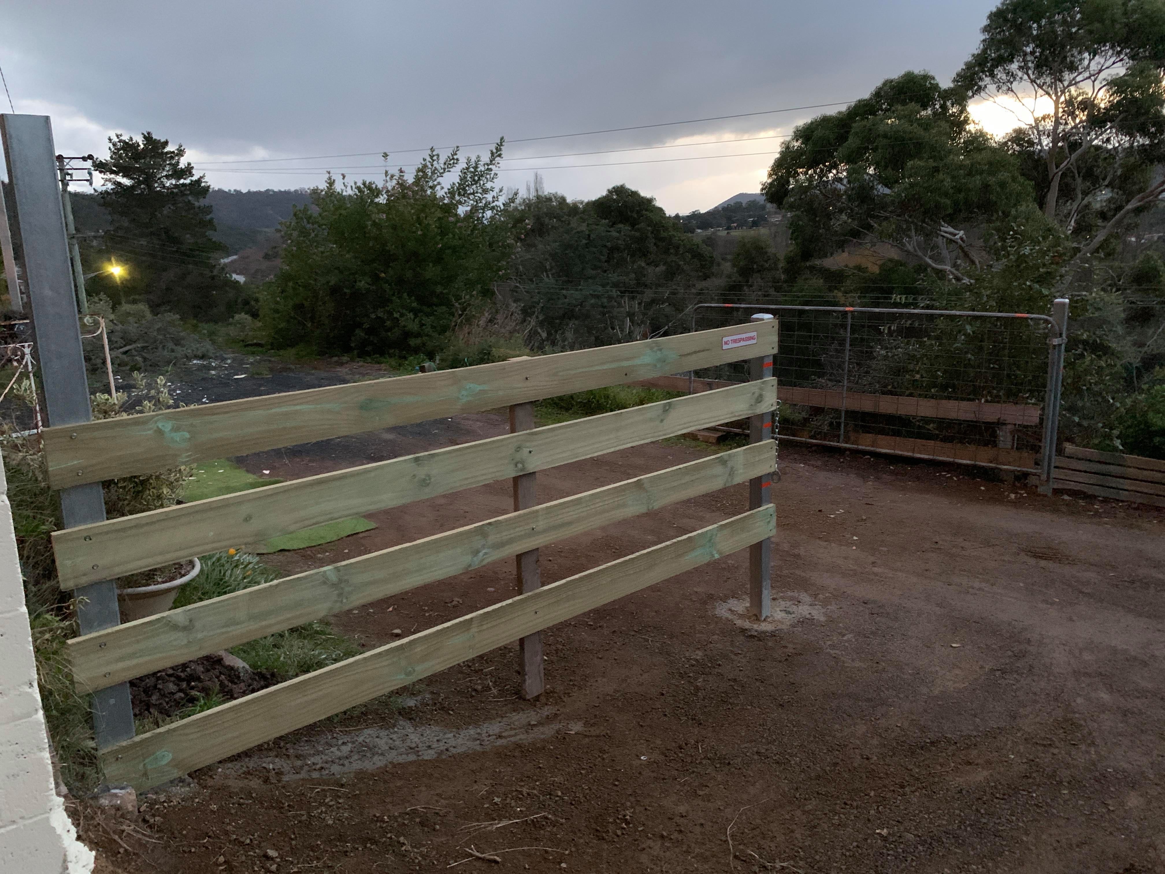 Boundary Fence Issue Gate Shared Driveway Surveyor required in New Norfolk, TAS for 100 500