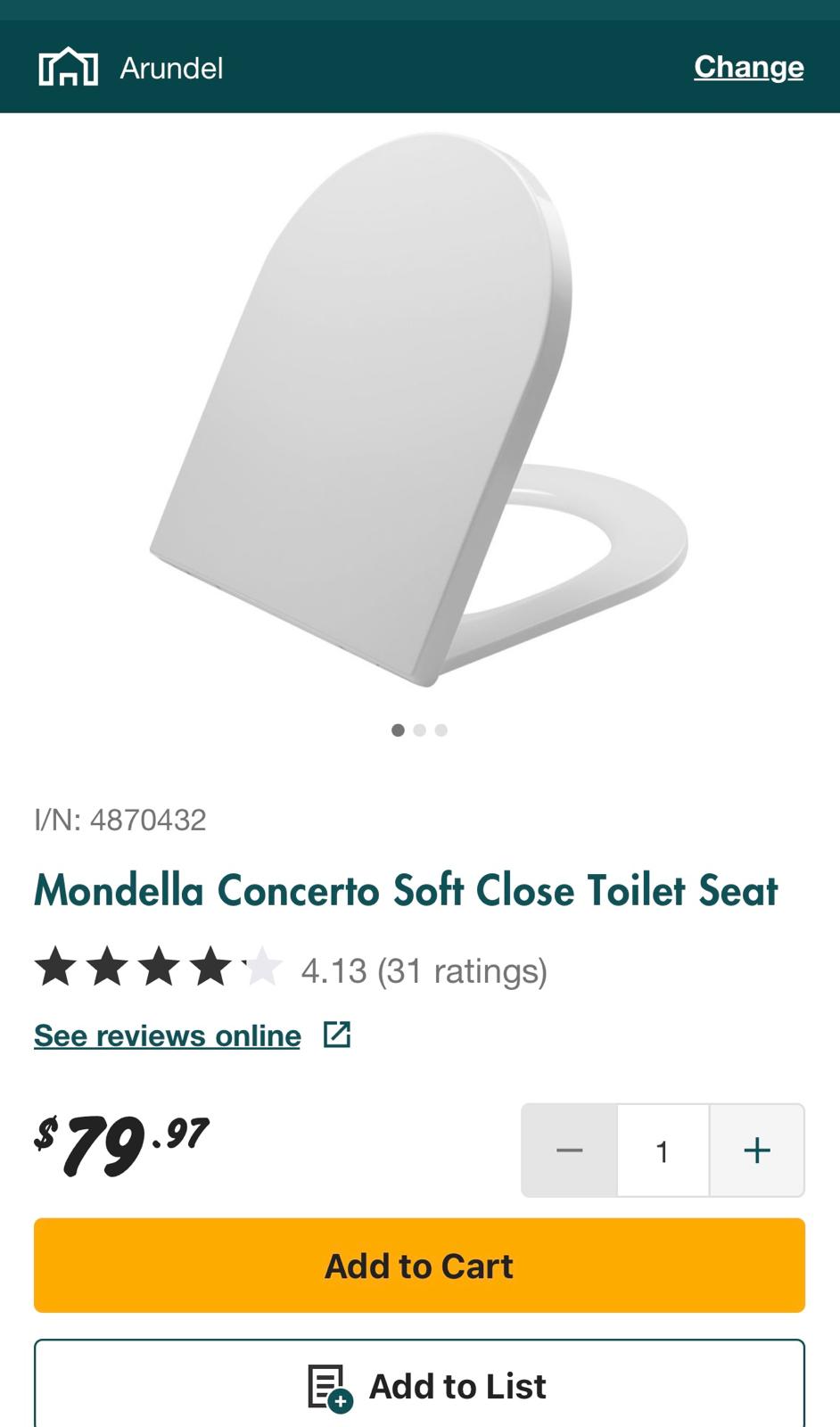 Purchase Toilet Seat Bunnings Replace Existing Plumber required in