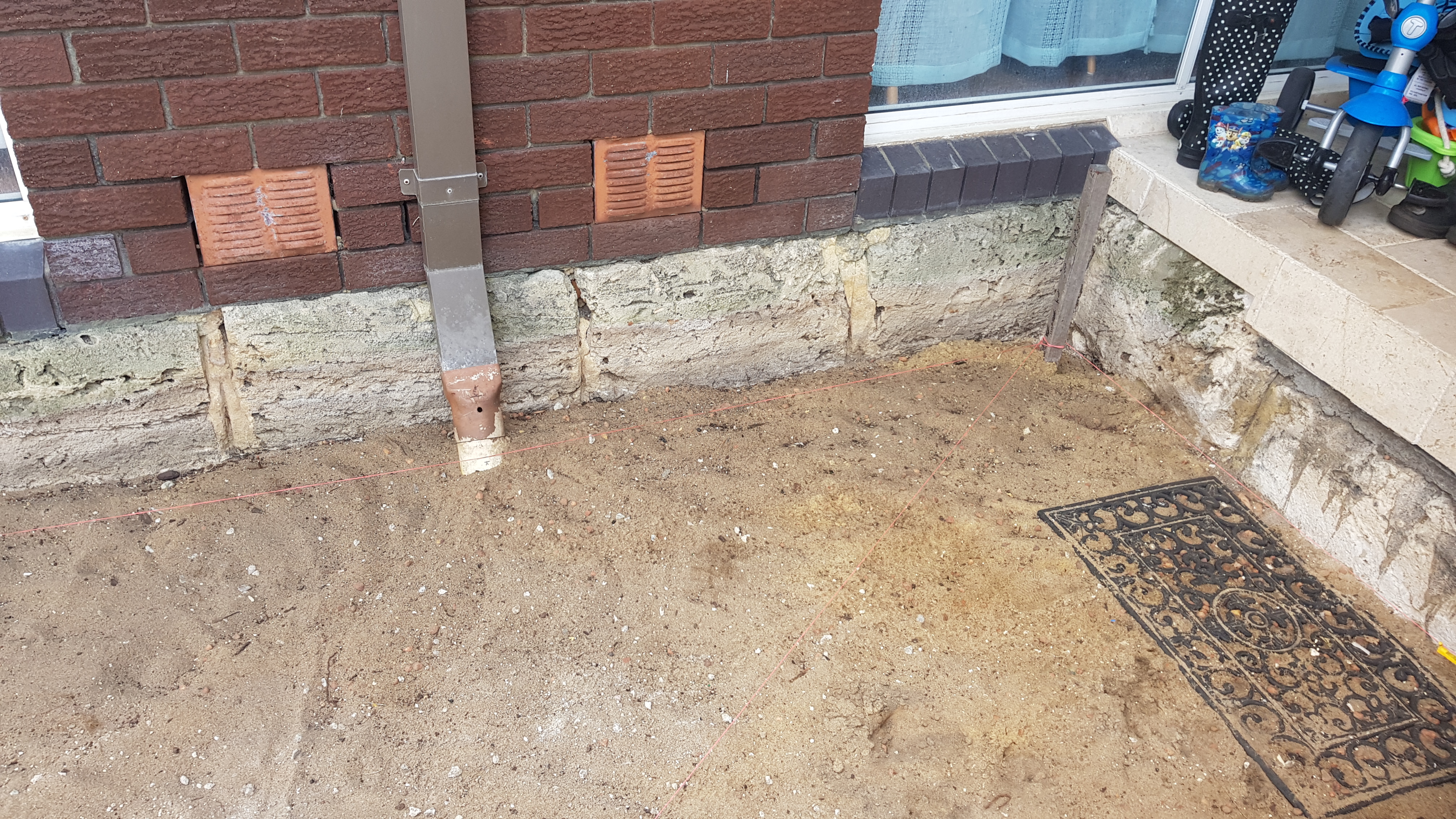 Repair Repoint Limestone Footings S House Bricklayer required in