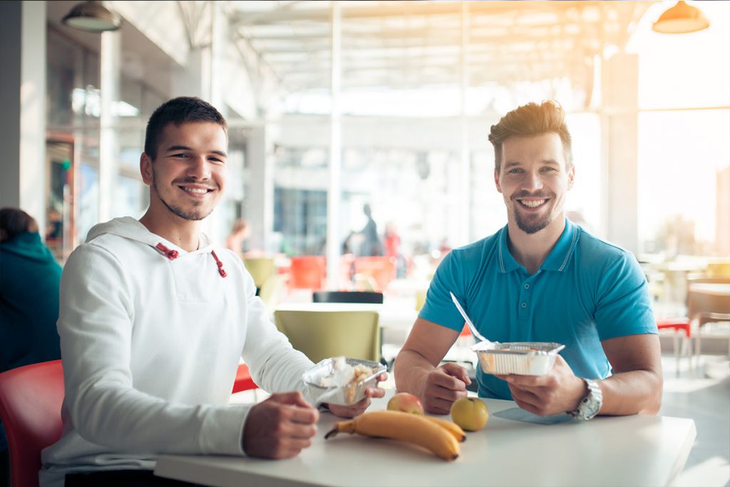 male students tips for healthy eating on a student budget by Urbanest Student Accommodation