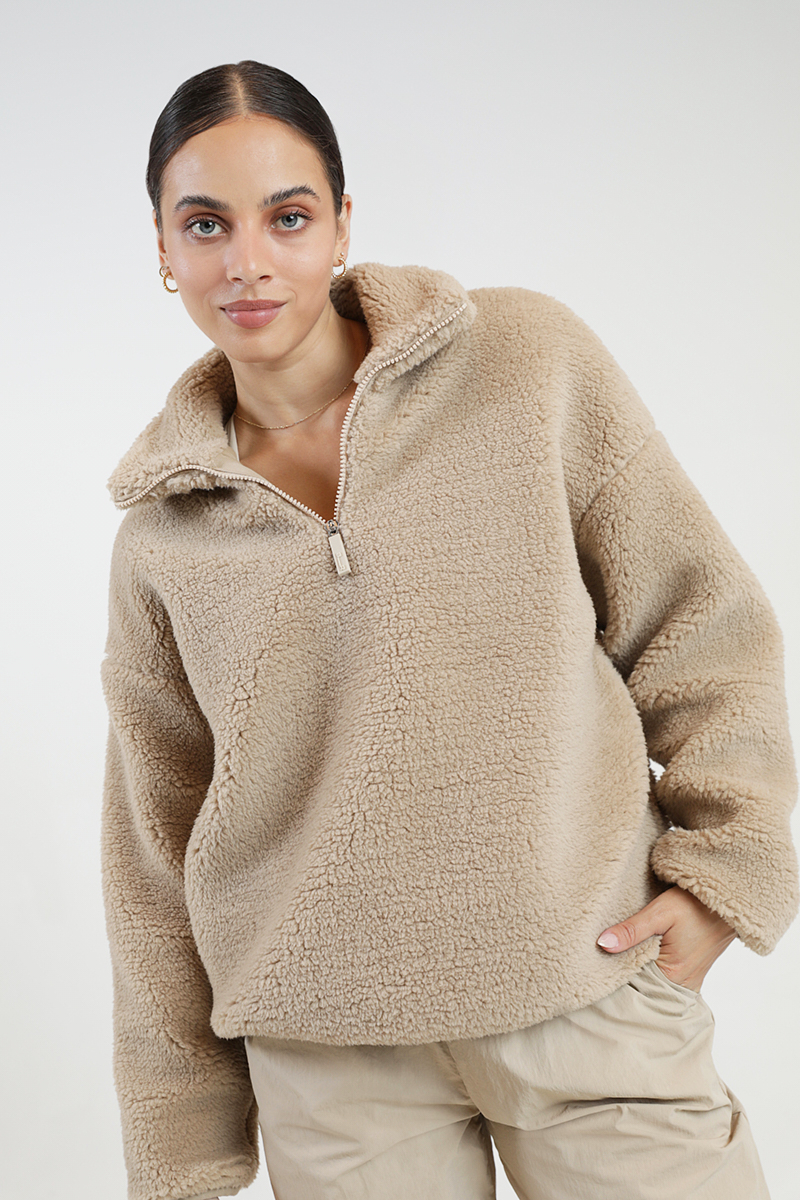 STYLERUNNER TERRA SHERPA QUARTER ZIP 