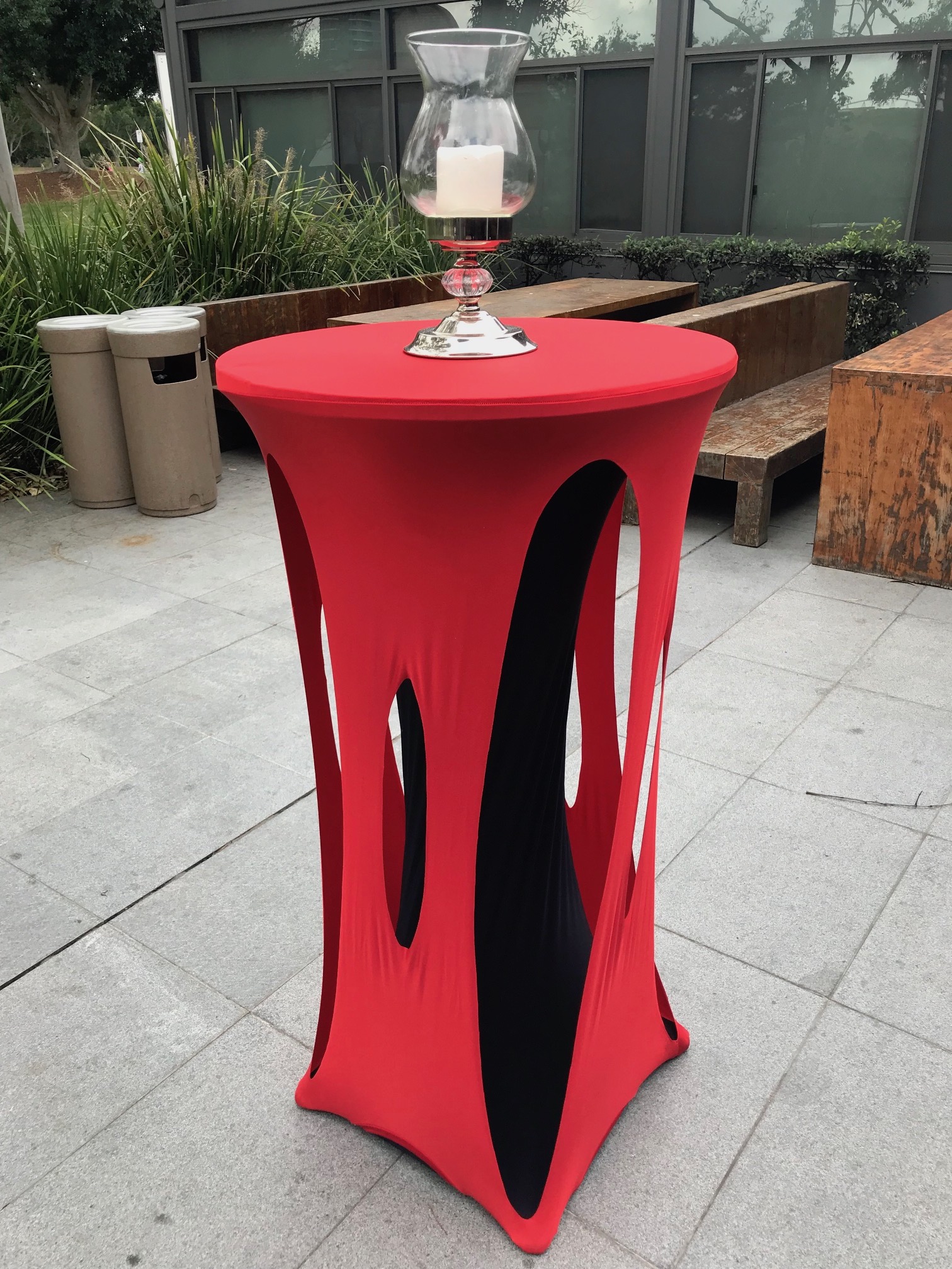 High Bar Table MultiColoured Cover Options Visions In Style