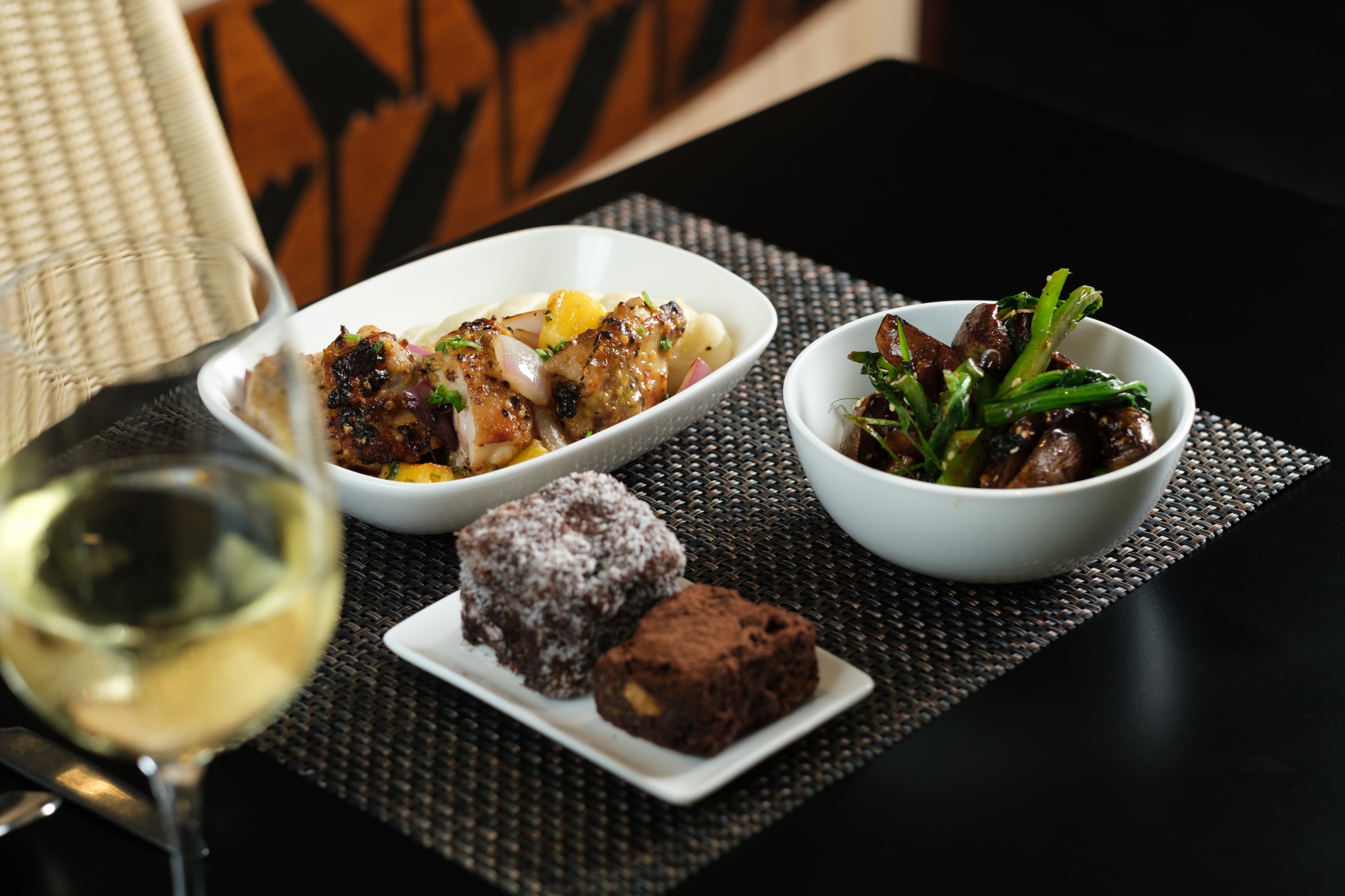 Fiji Airways Nadi Lounge food 1 Wayfarer