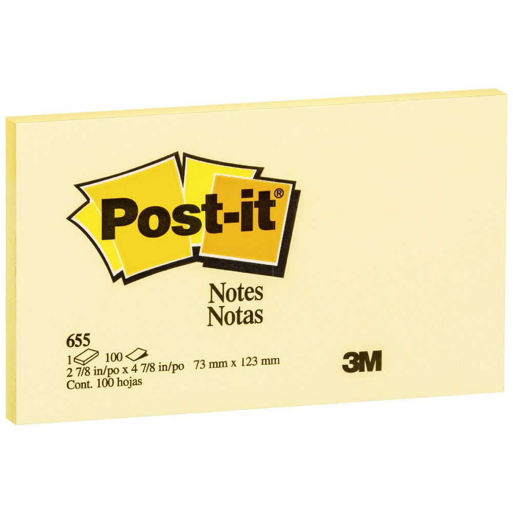 Post-it Notes 76 x 123mm Yellow